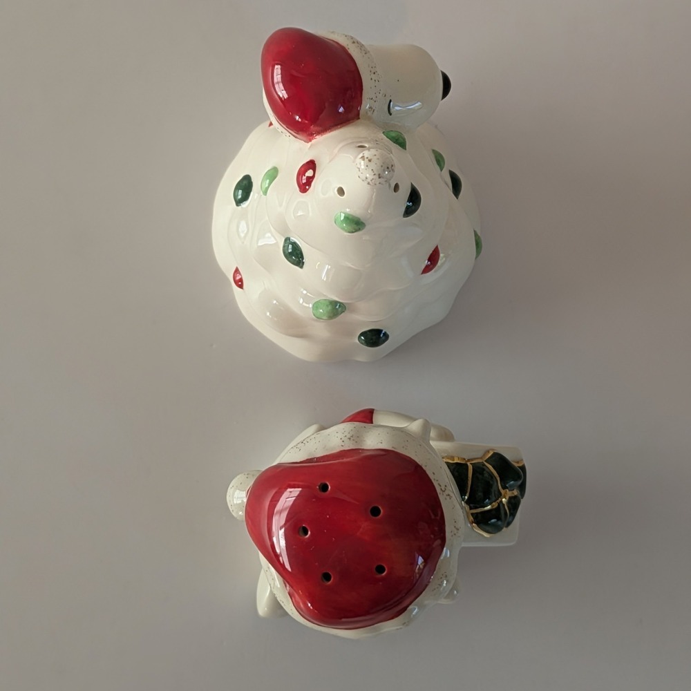 2004 Lenox Charlie Brown & Snoopy Christmas Tree Porcelain Salt & Pepper Set - Picture 14 of 14